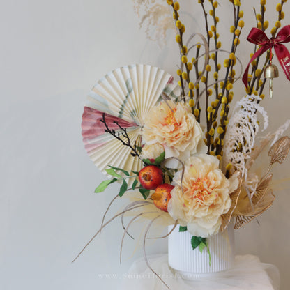 金蛇献瑞 Salix Argyracea Artifical Flower Arrangement